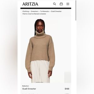 Babaton Guell Crop Merino Sweater